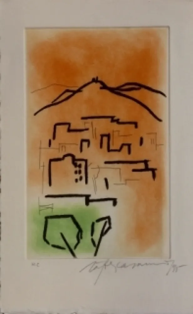 リトグラフ Ràfols Casamada - Composition  3