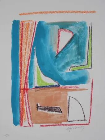 リトグラフ Ràfols Casamada - Estructures 2