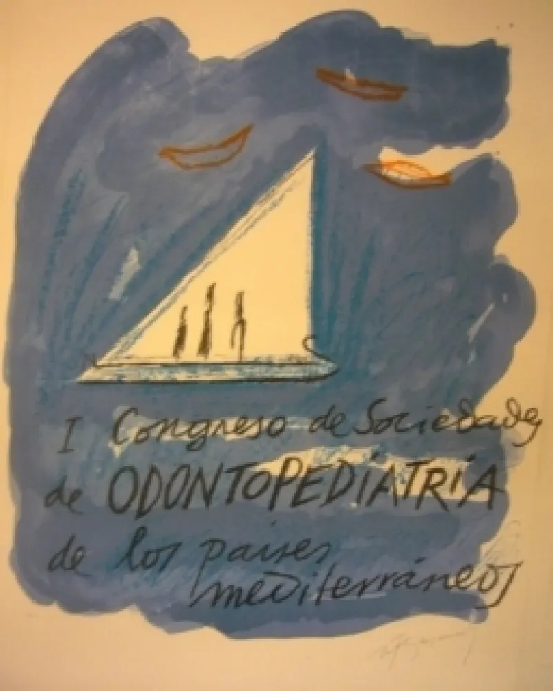 リトグラフ Ràfols Casamada - I Congreso de Sociedada de ODONTOPEDIATRIA