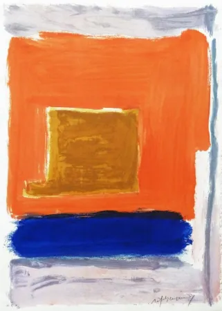 彫版 Ràfols Casamada - Quadrat i taronja