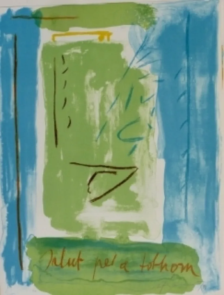 リトグラフ Ràfols Casamada - Salut pel a tolhom