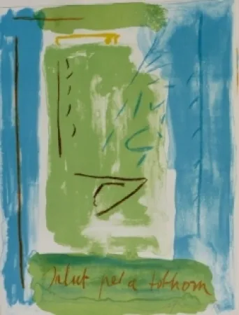 リトグラフ Ràfols Casamada - Salut pel a tolhom