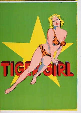 リトグラフ Ramos - Tiger Girl, 1964