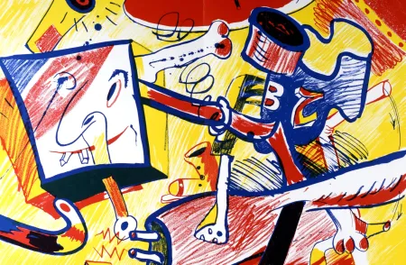 リトグラフ Rancillac - Composition, 1964