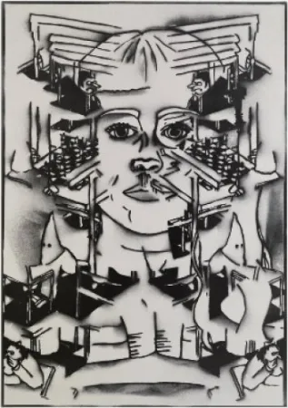 リトグラフ Ratcliff - No wonder nobody will play with you if you insist on being white all the time