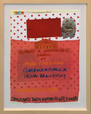 リトグラフ Rauschenberg - DEMOCRATIC PARTY HUMAN RIGHTS DINNER