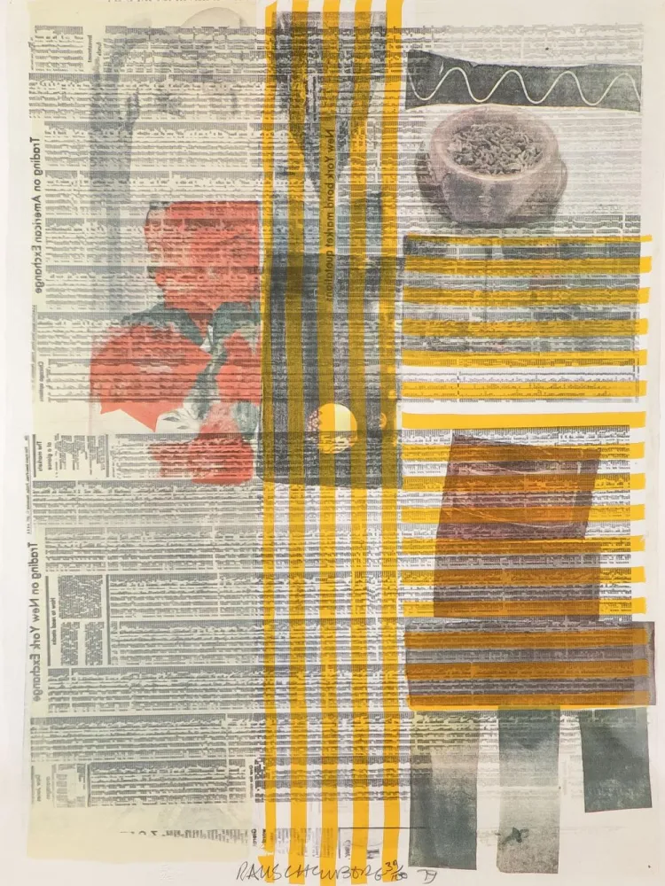 シルクスクリーン Rauschenberg - One More and We Will Be More than Halfway There
