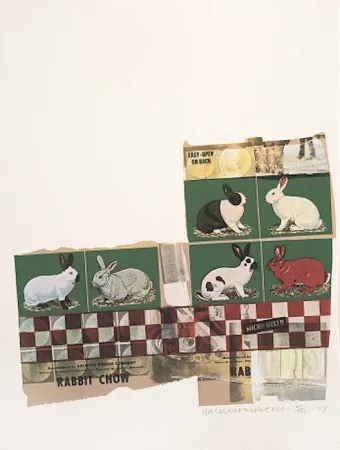 シルクスクリーン Rauschenberg - Rabbit Chow, from Chow Bags