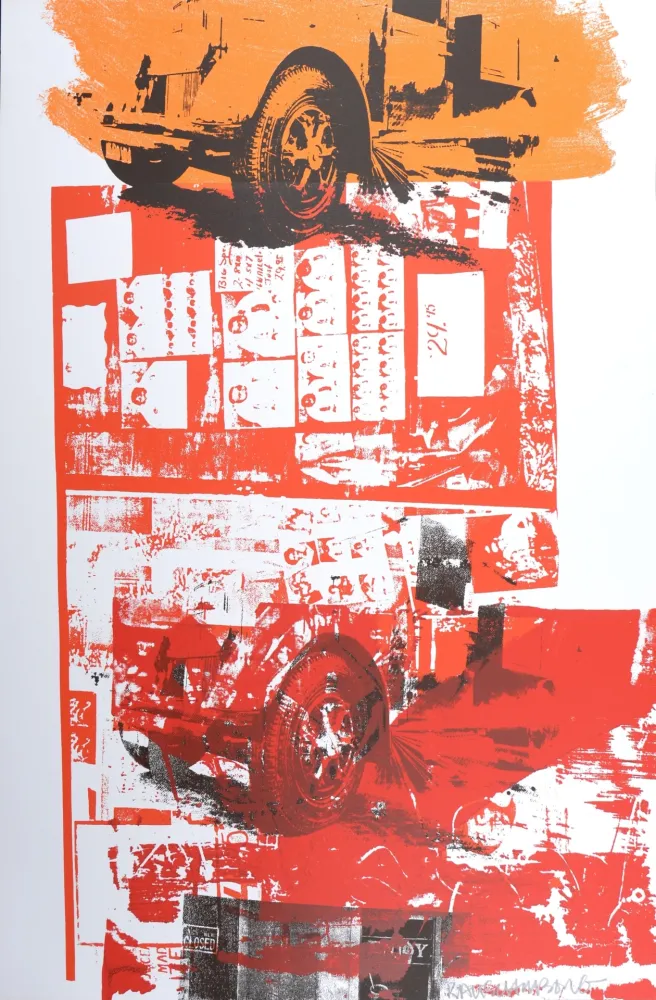 シルクスクリーン Rauschenberg - Read-Bleed