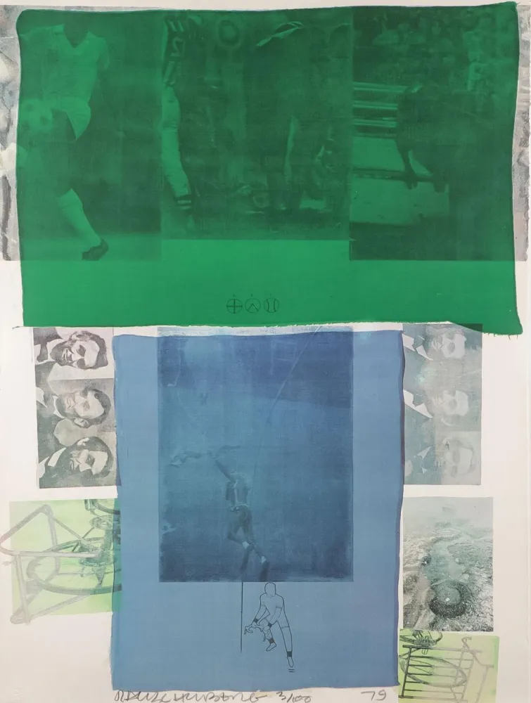 シルクスクリーン Rauschenberg - Shoot from the Main Stem