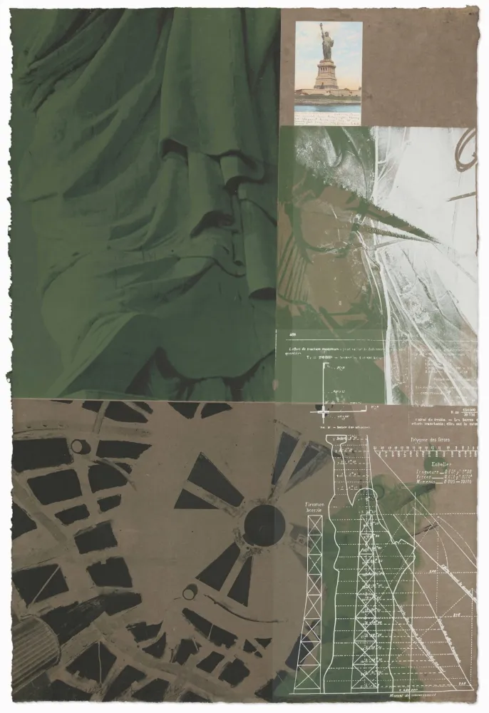 シルクスクリーン Rauschenberg - Statue of Liberty