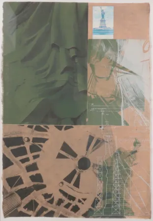 シルクスクリーン Rauschenberg - Statue of Liberty