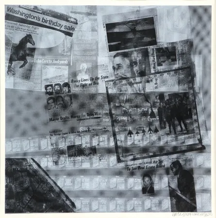 シルクスクリーン Rauschenberg - Surface series