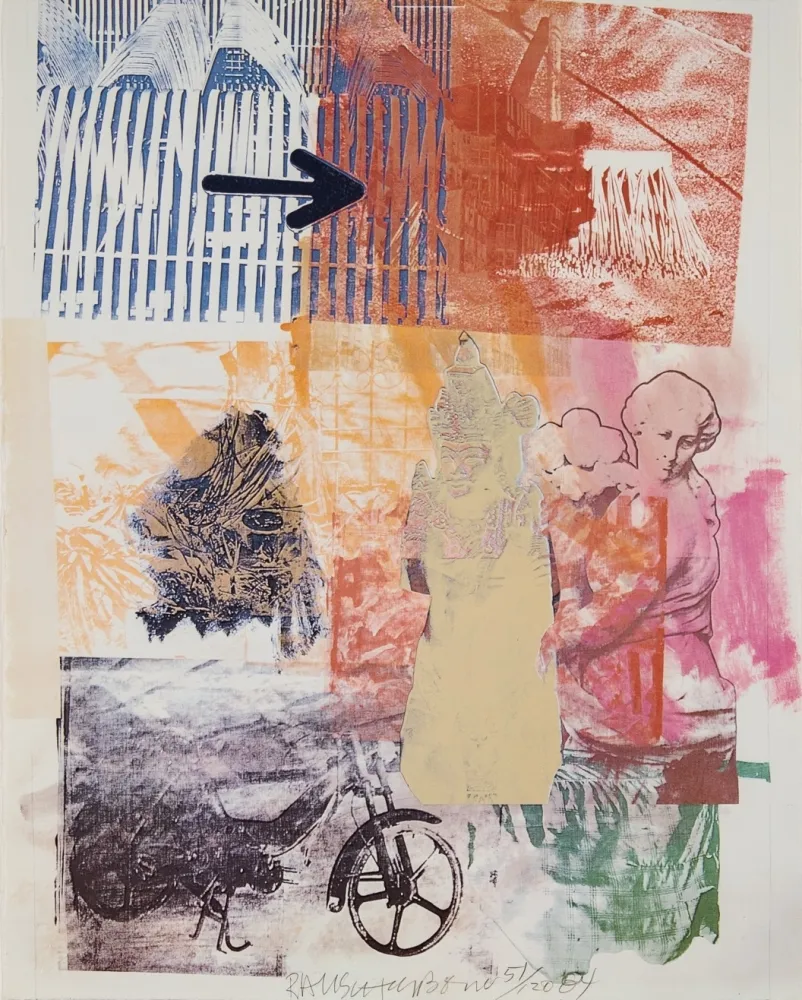 リトグラフ Rauschenberg - Untitled (Arrow)