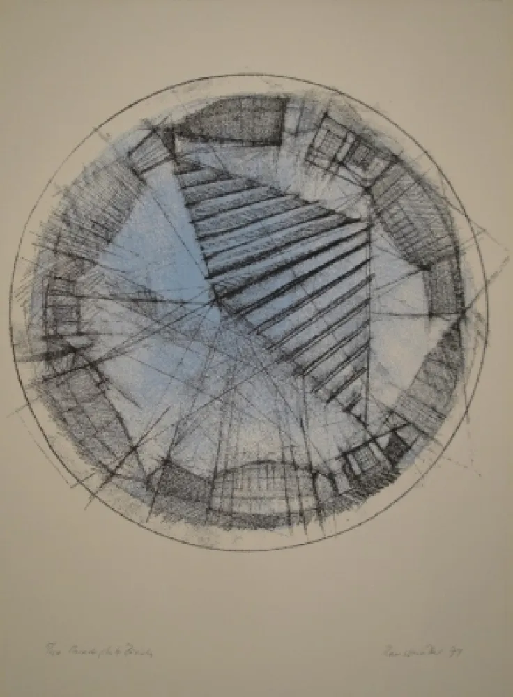 リトグラフ Raussmüller - Paradeplatz Zürich