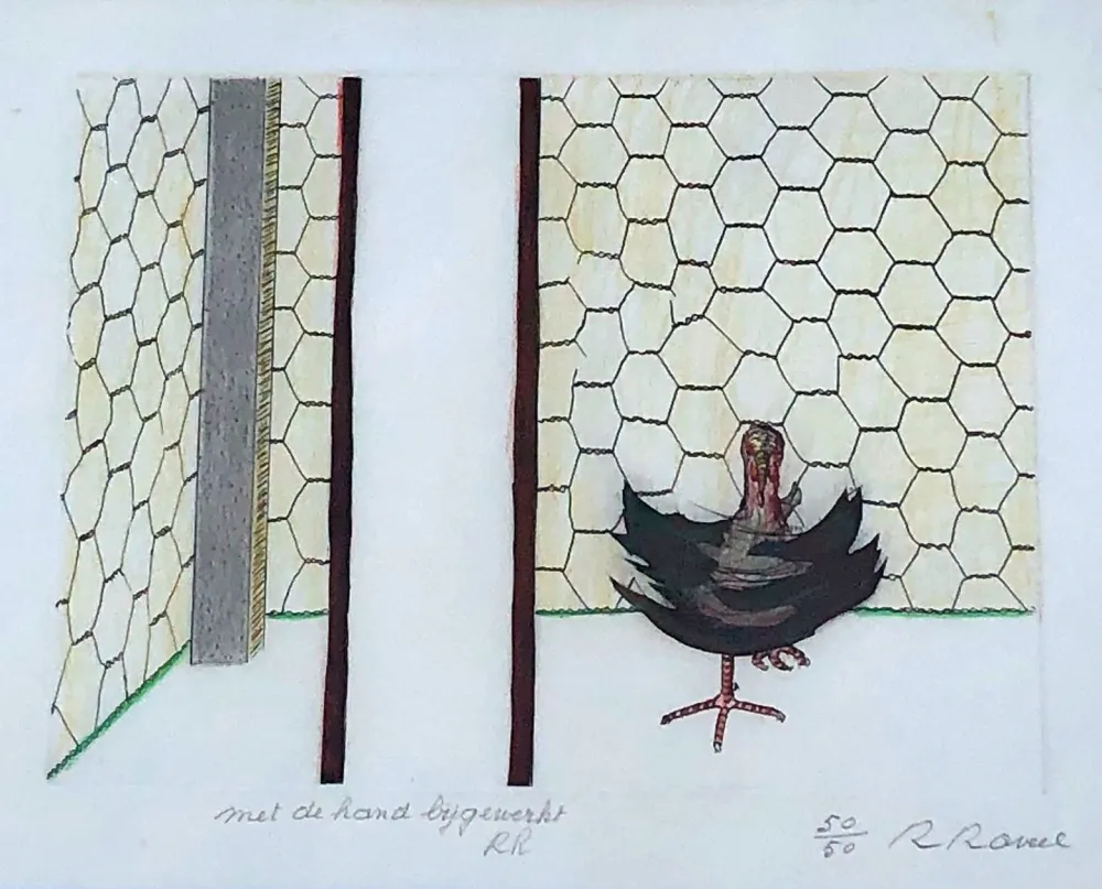 彫版 Raveel - Gekooid maar niet onderworpen