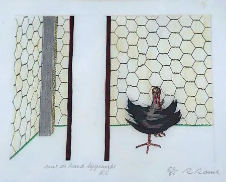 彫版 Raveel - Gekooid maar niet onderworpen