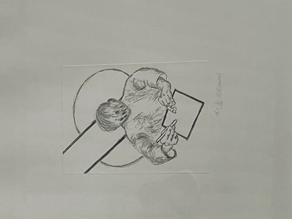 彫版 Raveel - Tegenover het vlak