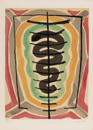 リトグラフ Ray - De l'origine des espèces par voie de sélection irrationnelle (#B), 1971 - Hand-signed!