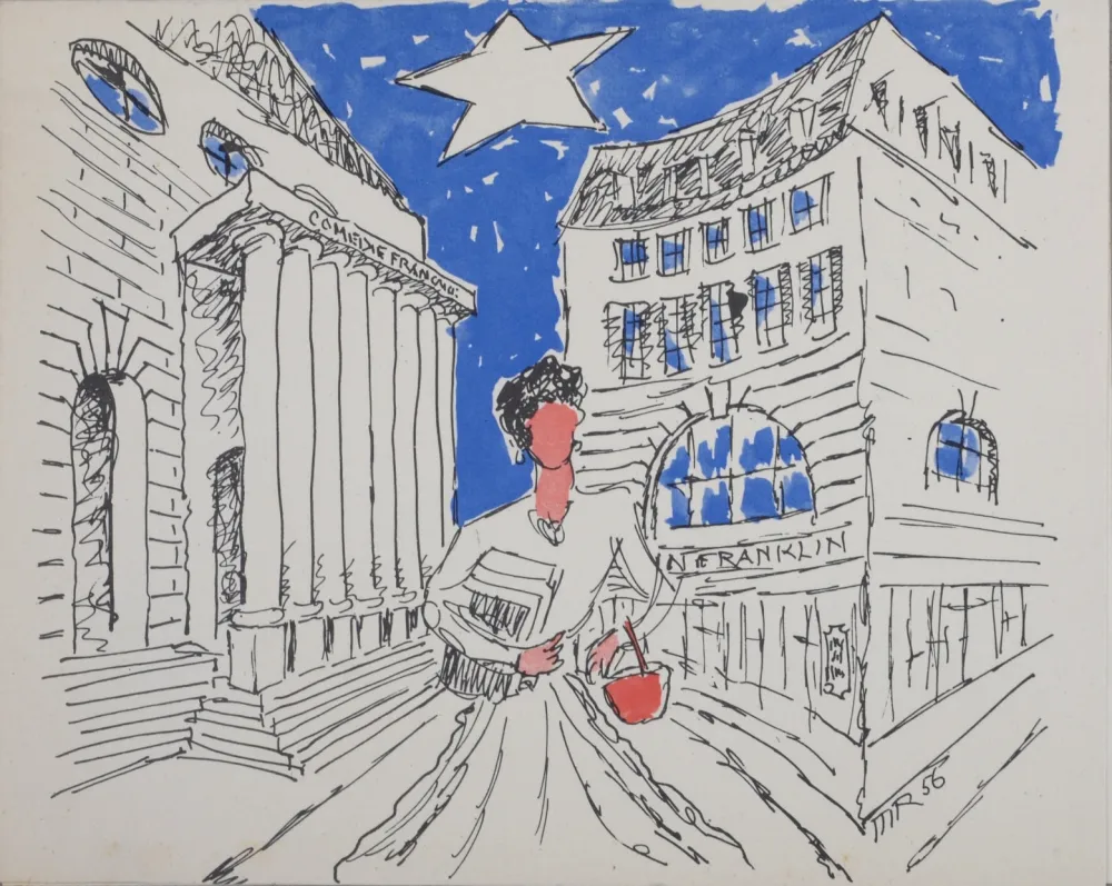 リトグラフ Ray - La nouvelle bibliothèque 