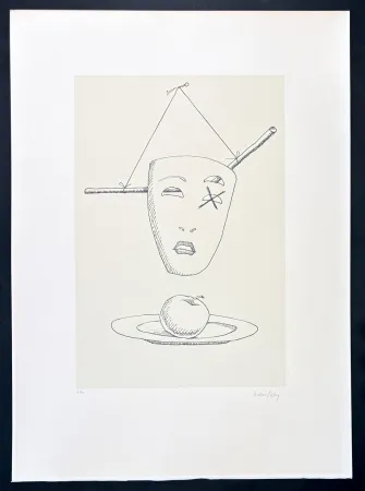 リトグラフ Ray - Man Ray (1890–1976) - Maschere - Lithograph on paper