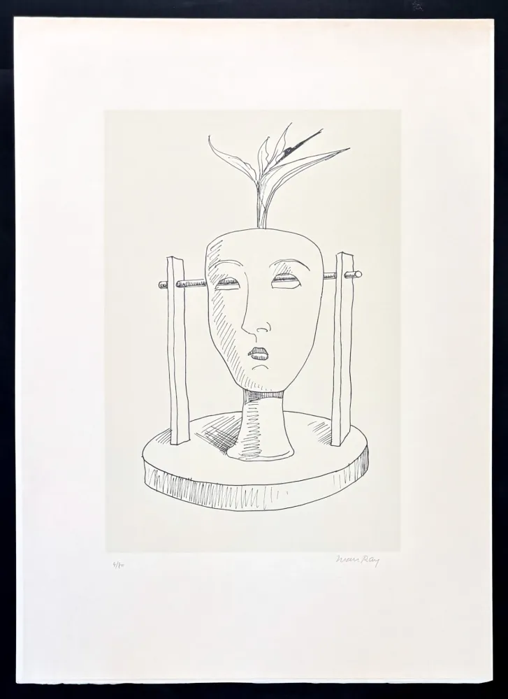 リトグラフ Ray - Man Ray (1890–1976) - Maschere - Lithograph on paper
