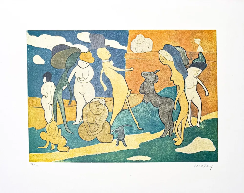 リトグラフ Ray - Man Ray (1890–1976) - Premier Promenade - color lithograph on paper - 1960