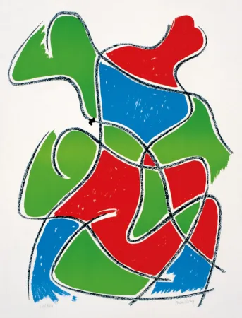 リトグラフ Ray - Man Ray (1890–1976) - Tre figure - Color lithograph on paper - 1968