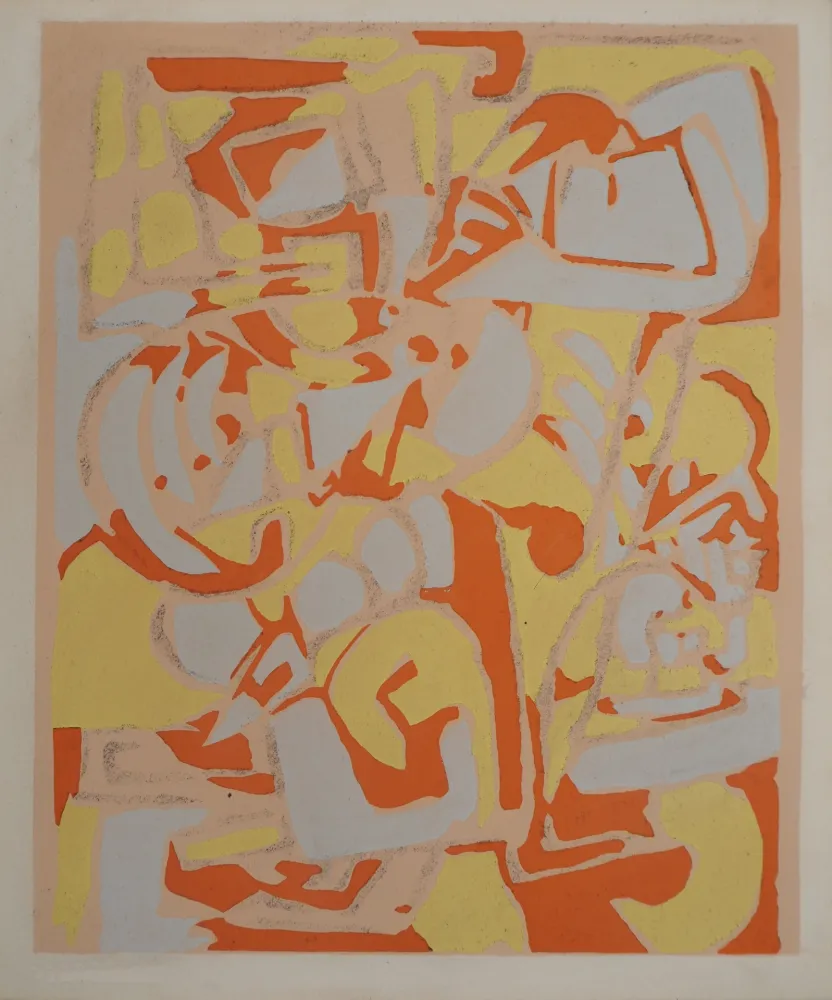 リトグラフ Raymond - Paysage abstrait