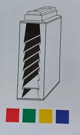 シルクスクリーン Raynaud - Quatre carreaux