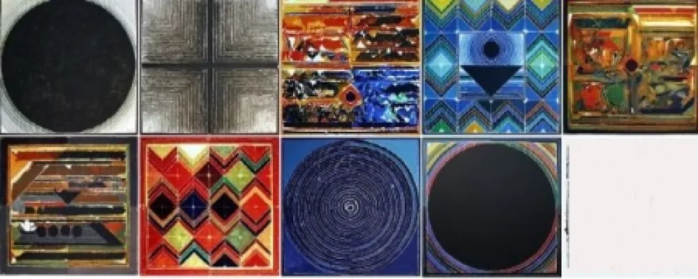 リトグラフ Raza - 9 handsigned lithographs