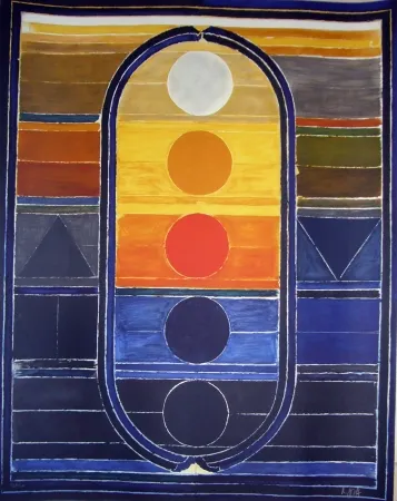 リトグラフ Raza - Composition 4