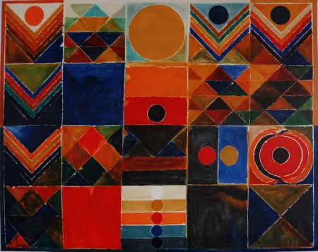 リトグラフ Raza - Morning Raga