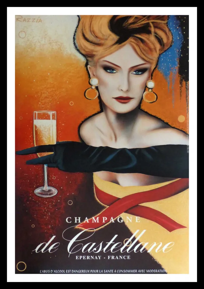掲示 Razzia - CHAMPAGNE DE CASTELLANE - EPERNAY FRANCE