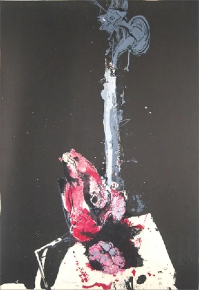 リトグラフ Rebeyrolle - Question