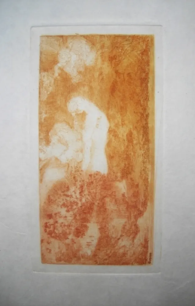 エッチング Redon - Baigneuse