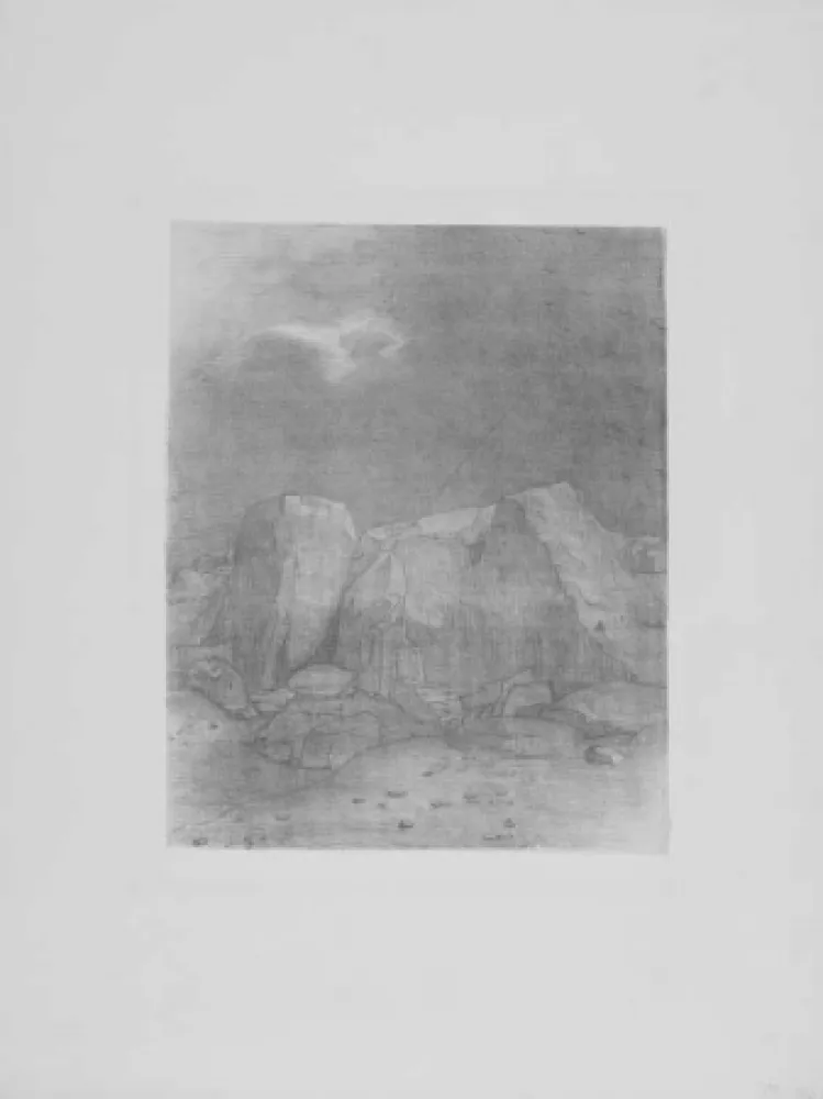 リトグラフ Redon - Et il distingue....