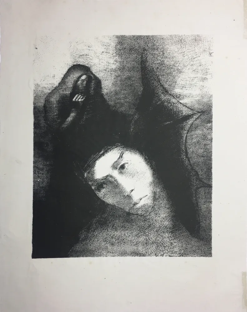 リトグラフ Redon - LA TENTATION DE SAINT-ANTOINE (Planche XVIII, 3ème série) 1896