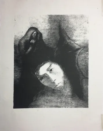 リトグラフ Redon - LA TENTATION DE SAINT-ANTOINE (Planche XVIII, 3ème série) 1896