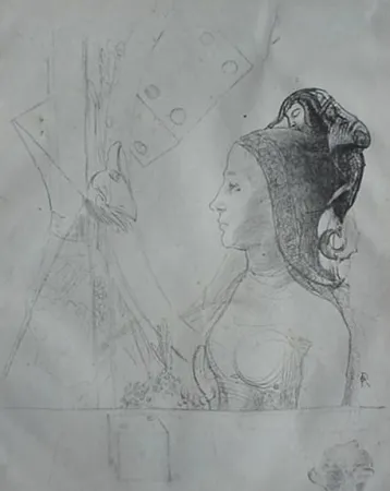 リトグラフ Redon - Planche d'essai 