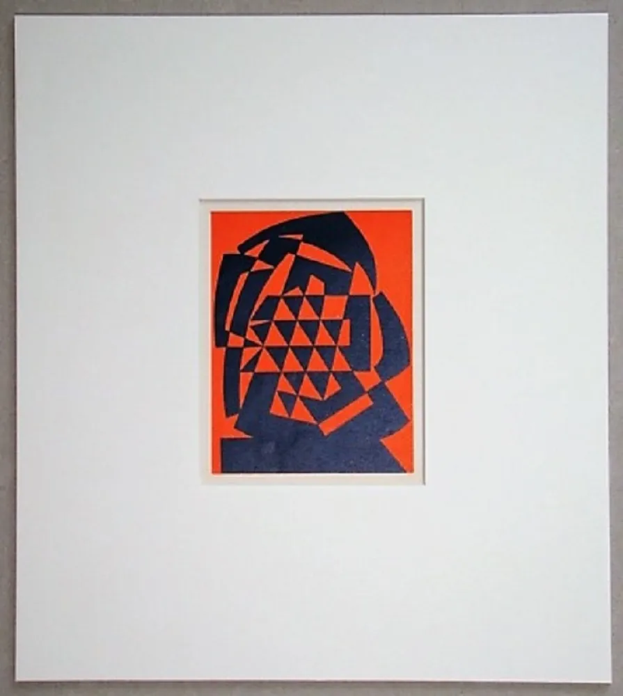 木版 Reggiani - Composizione non figurativo