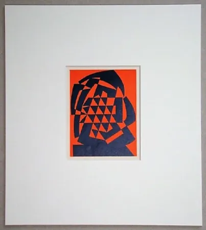 木版 Reggiani - Composizione non figurativo