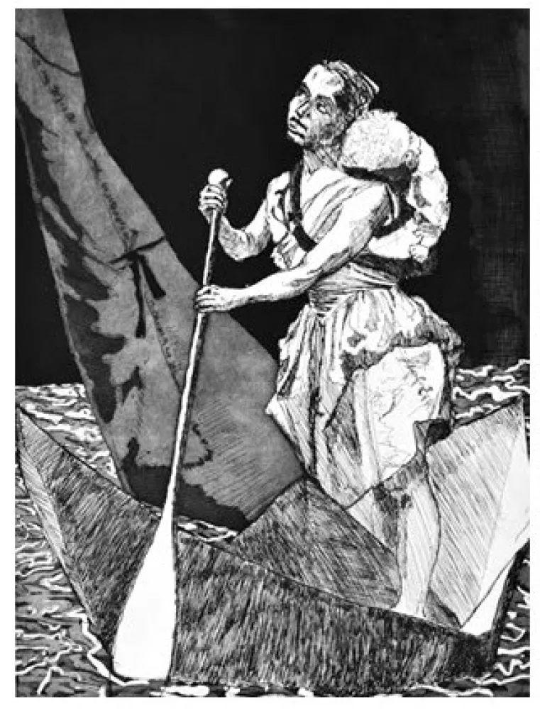 エッチングと　アクチアント Rego - Les Planches courbes