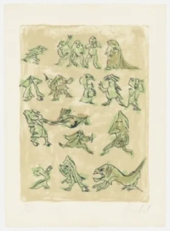 リトグラフ Reinhoud - 17 contre