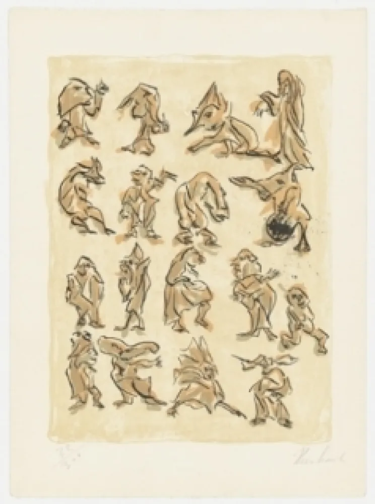 リトグラフ Reinhoud - 17 pour