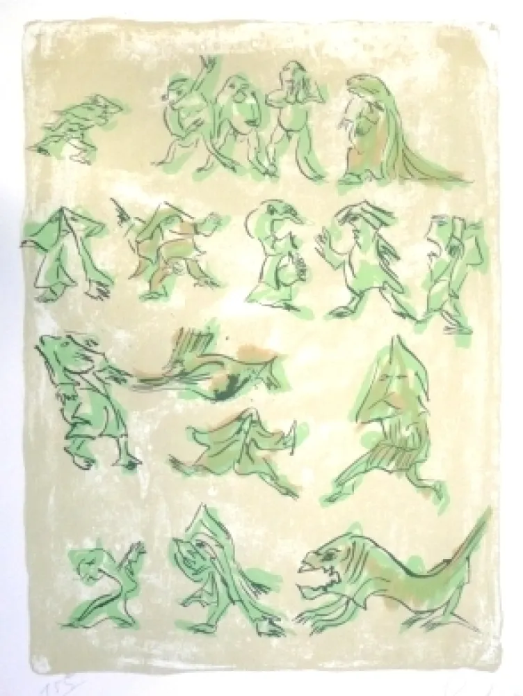 リトグラフ Reinhoud - 17 pour