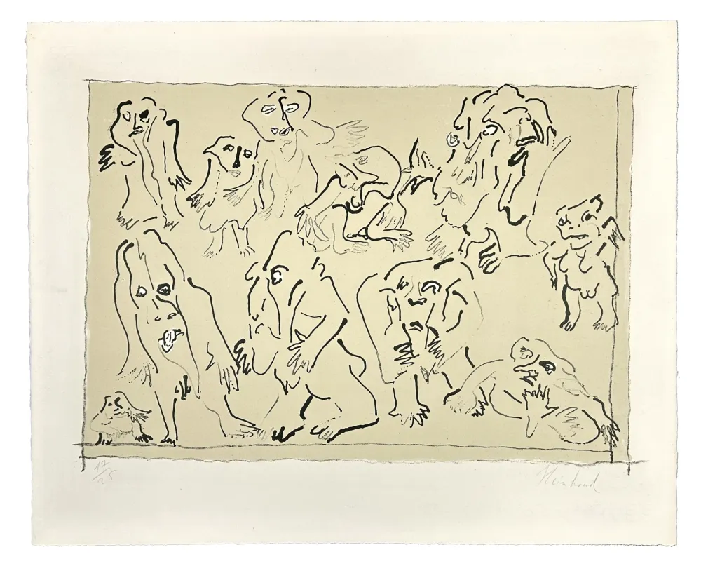 リトグラフ Reinhoud - Jour de sortie