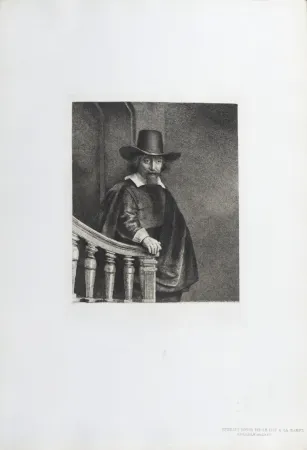 輪転グラビア印刷 Rembrandt - Ephraim Bonus dit Le Juif à la Rampe