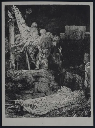 輪転グラビア印刷 Rembrandt - La descente de croix aux flambeaux