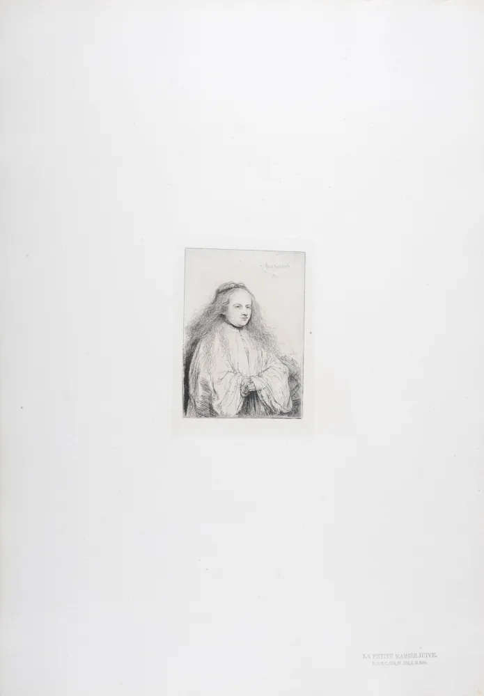 輪転グラビア印刷 Rembrandt - La petite mariée juive